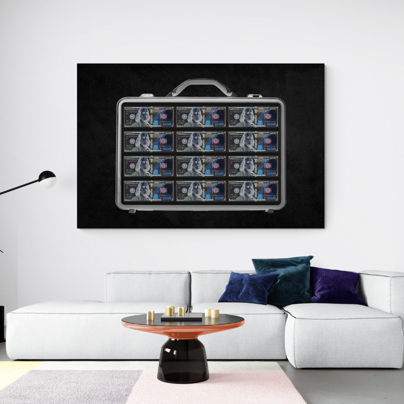 Motivational Wall Art, Inspirational posters, success wall art, canvas, black framed poster, frontal image
