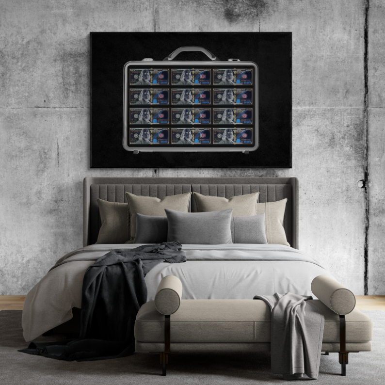 Motivational Wall Art, Inspirational posters, success wall art, canvas, black framed poster, frontal image