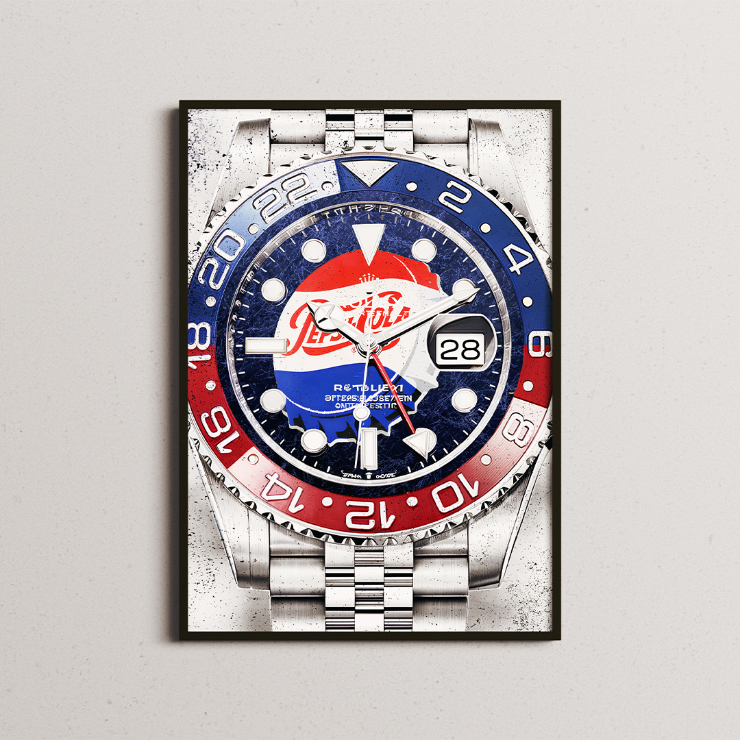 rolex poster, rolex gmt poster, rolex gmt art,rolex artwork, rolex painting, rolex wall art ,vintage rolex poster, Rolex posters,rolex submariner poster