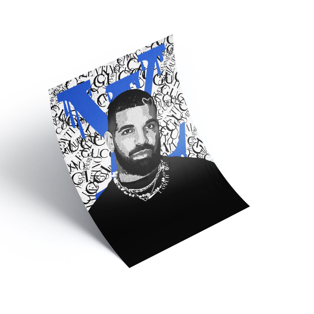 drake poster, drake posters, drake artwork , drake art , drake print , drake wall art , Drake canvas , drake canvas art