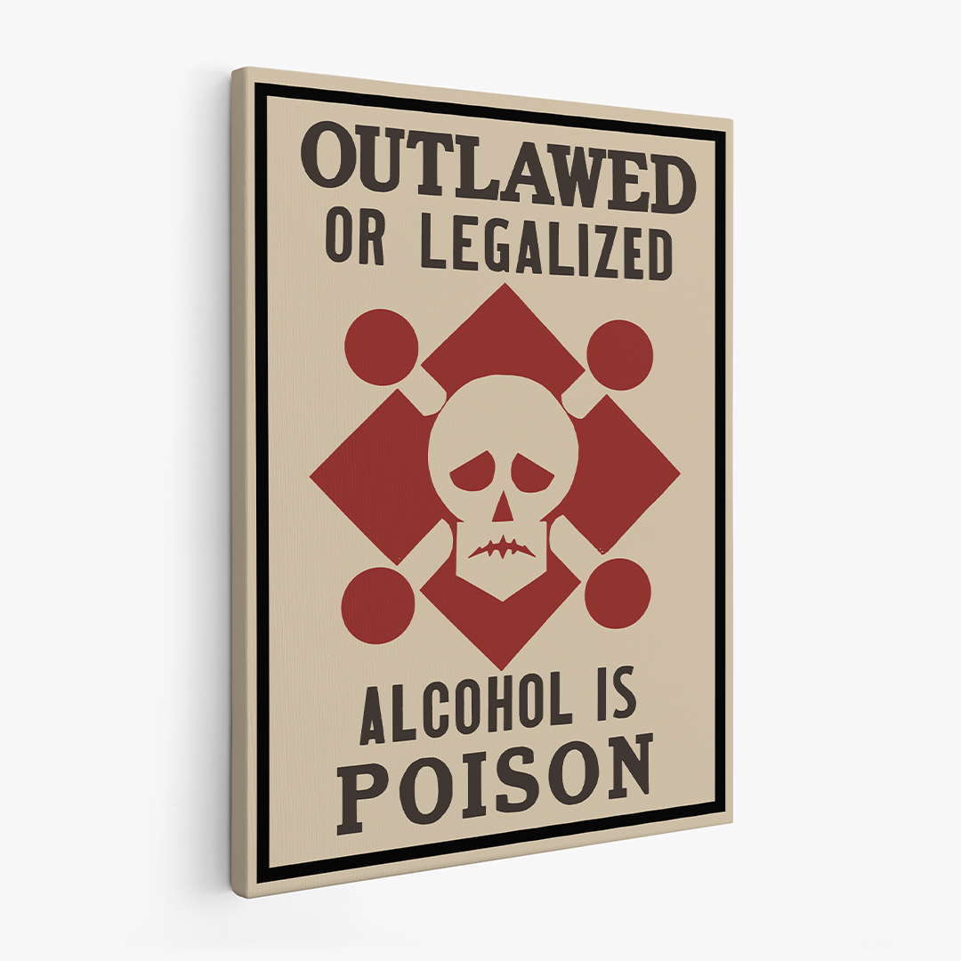 Vintage "Alcohol is Poison"