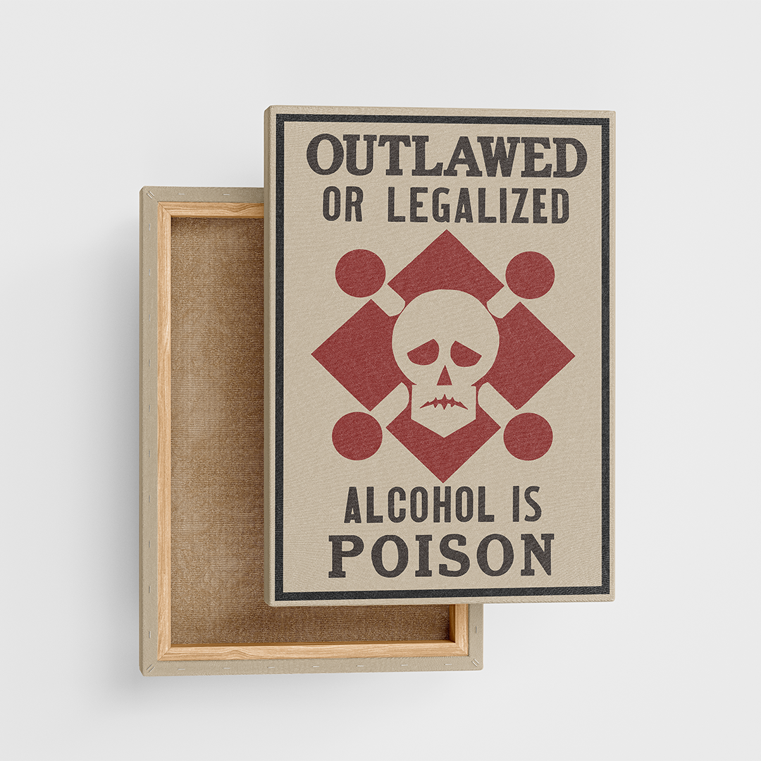 Vintage "Alcohol is Poison"
