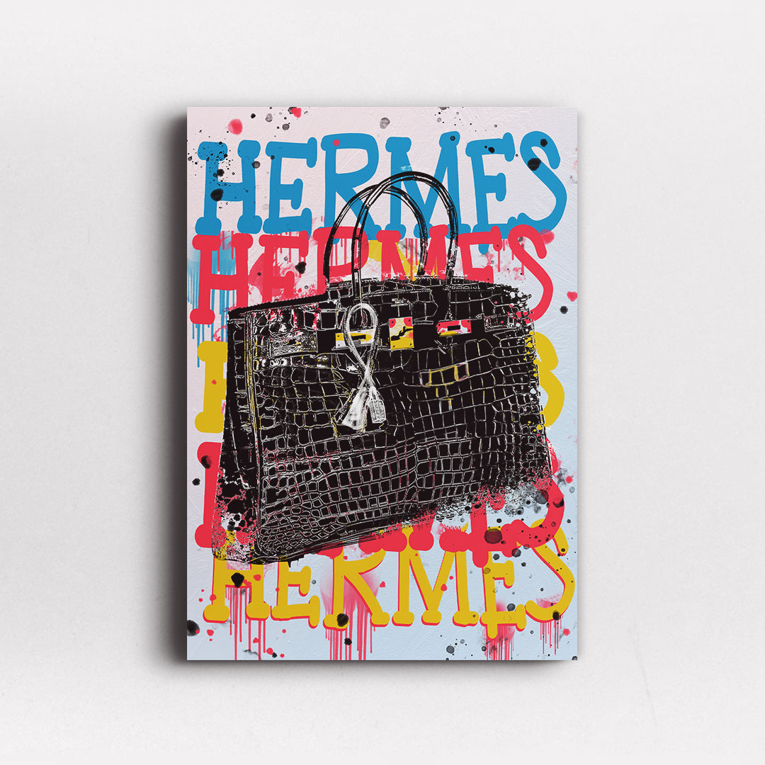 Birkin Art | Luxury Hermes Birkin Bag Wall Art- Elegant Fashion