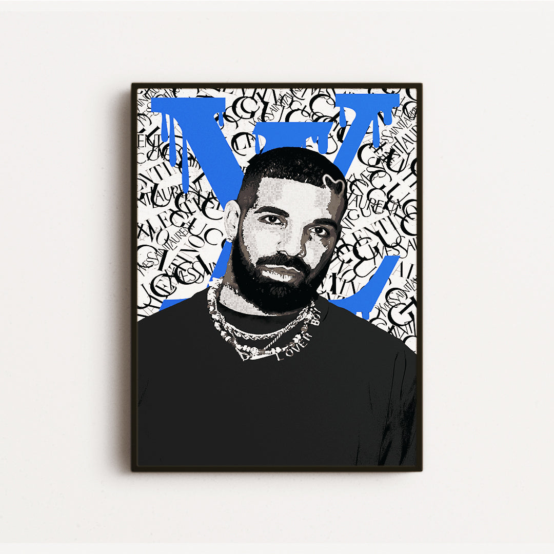 drake poster, drake posters, drake artwork , drake art , drake print , drake wall art , Drake canvas , drake canvas art