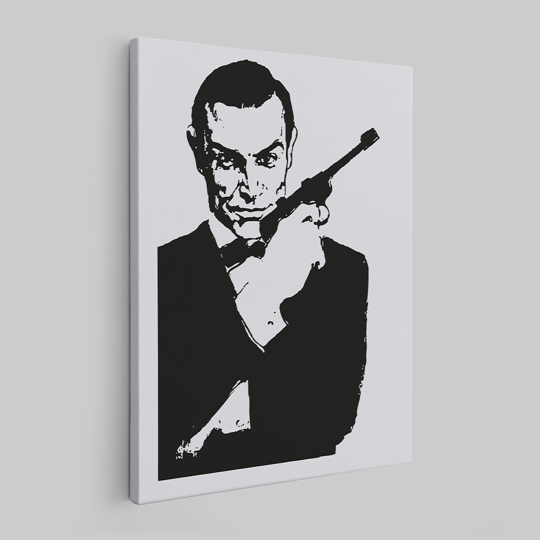 James Bond Movie Poster 007 drawing