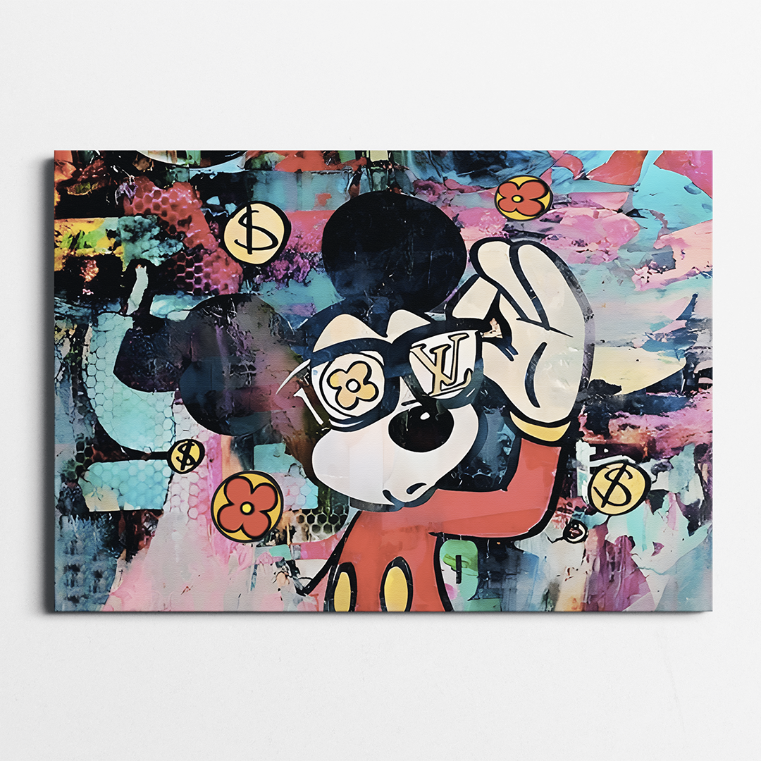 Mickey Mouse Art Print, Mickey Mouse Artwork, Print, Fine Art, Artworks, Wall outlet Art, Decoration, Pop Art, Home Decor, Kids Decor, Arts