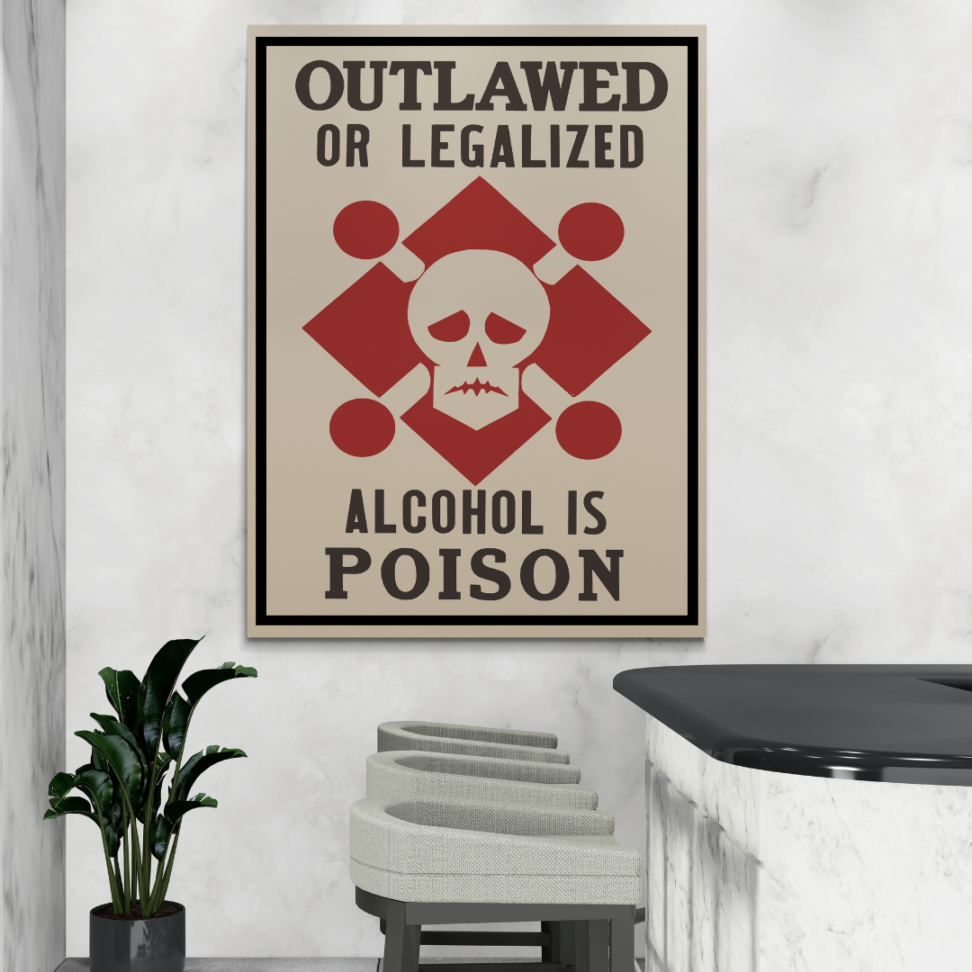 Vintage "Alcohol is Poison"