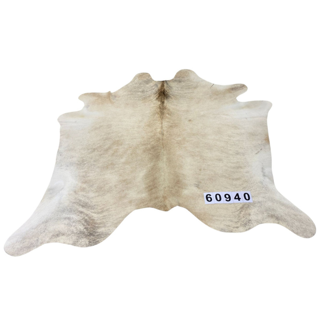 White cowhide rug