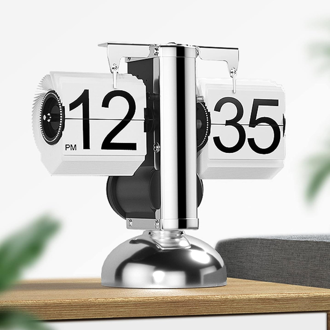 White Flip Clock