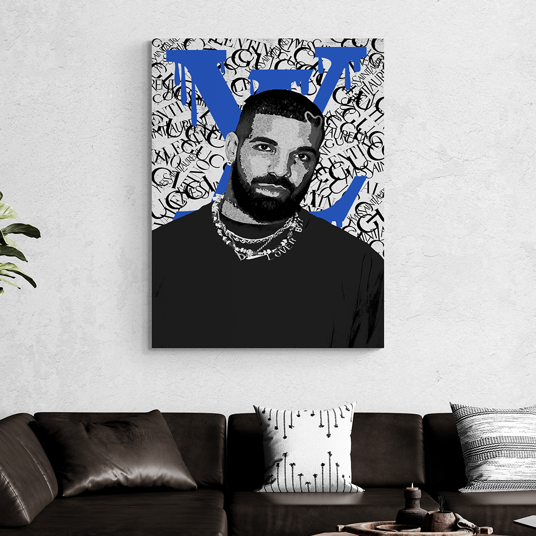 drake poster, drake posters, drake artwork , drake art , drake print , drake wall art , Drake canvas , drake canvas art