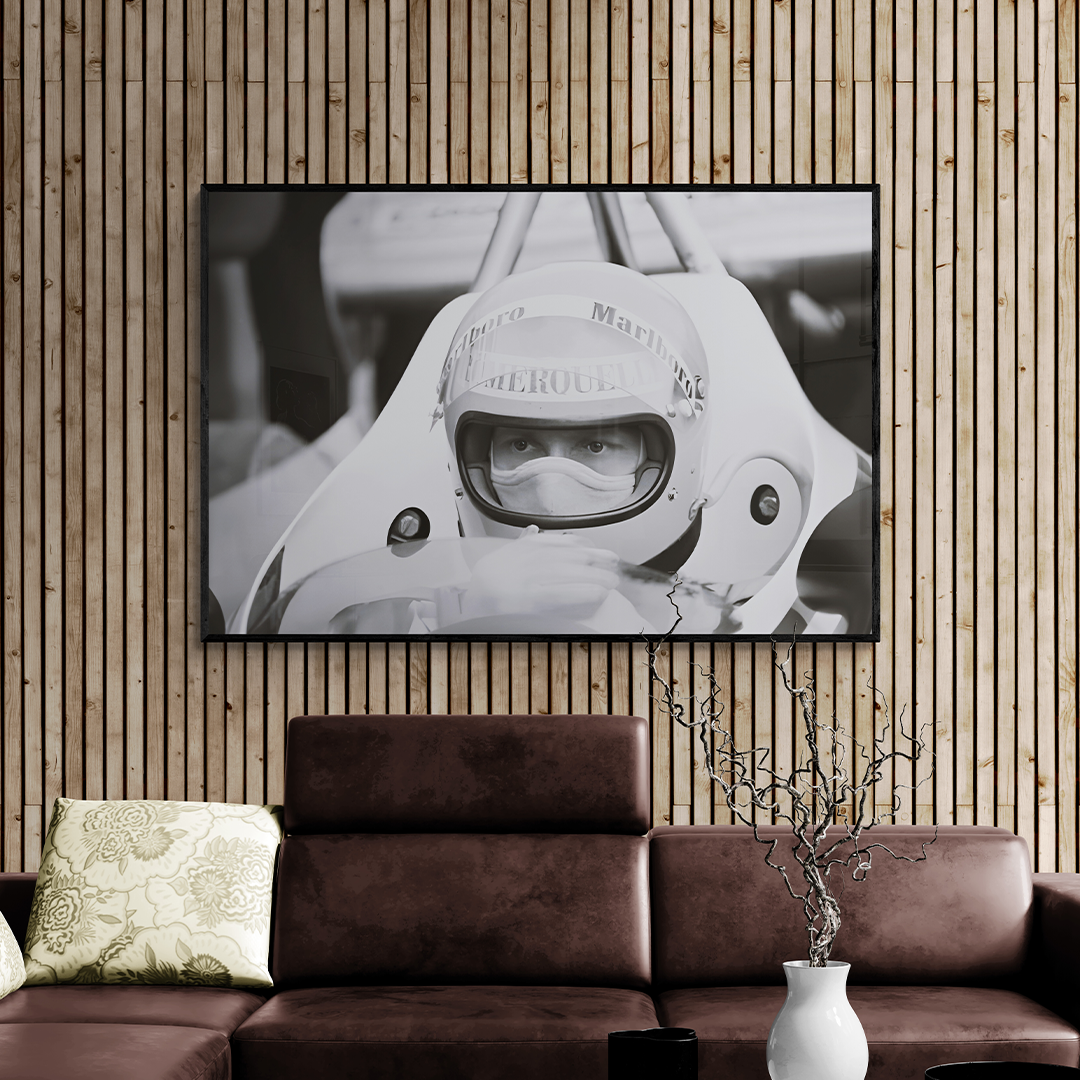 niki lauda poster, formula one posters, formula 1 grand prix posters, f1 poster, f1 wall art ,formula one wall art,  vintage f1 posters, vintage formula 1 posters, formula 1 poster, formula 1 wall art, frontal