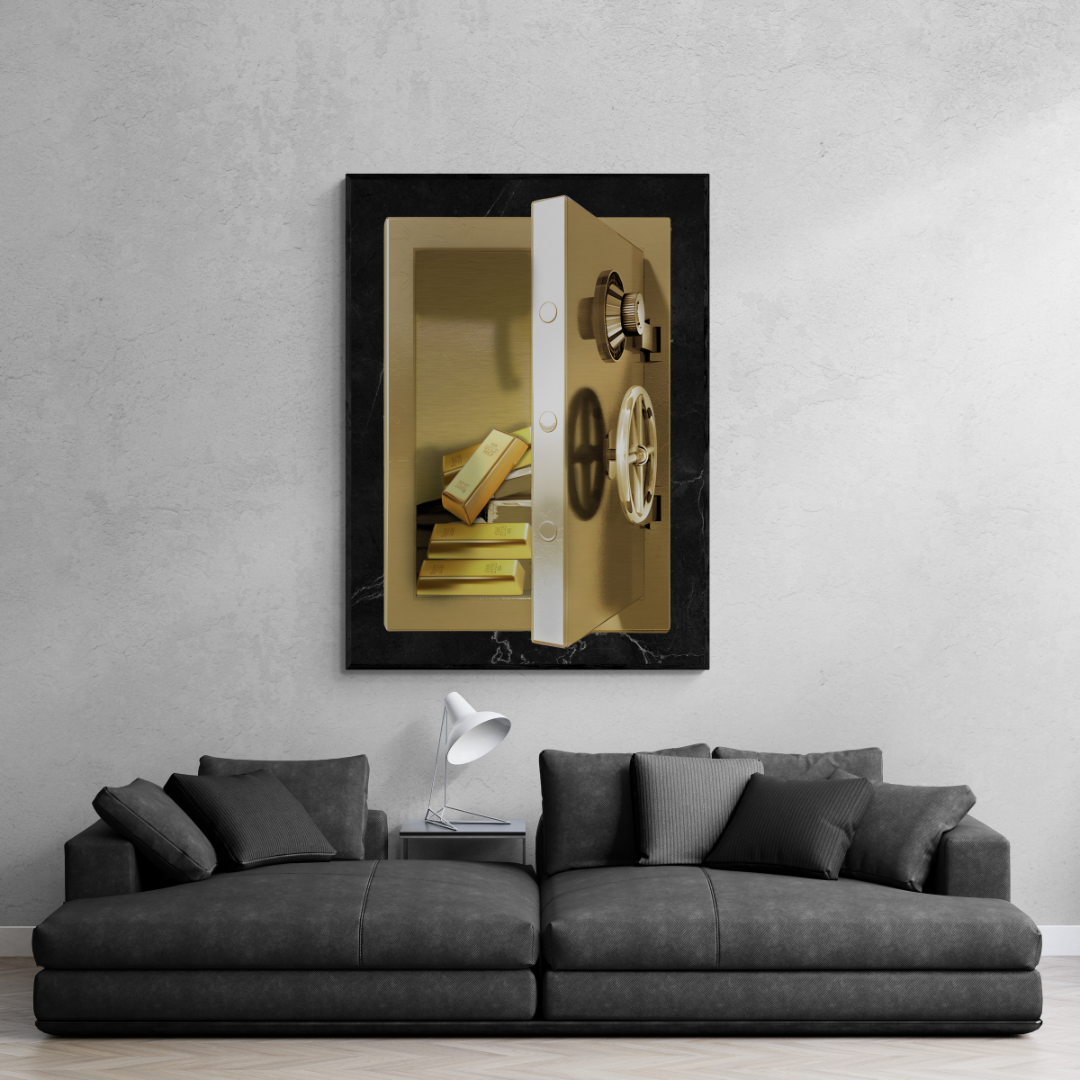 money poster, money wall art, gold vault art, gold vault poster,motivational poster , inspirational wall art, motivational art, motivational artwork, motivational wall art , motivational quotes posterss, motivational office poster, frontal