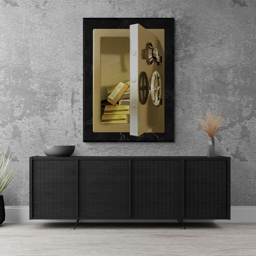 money poster, money wall art, gold vault art, gold vault poster,motivational poster , inspirational wall art, motivational art, motivational artwork, motivational wall art , motivational quotes posterss, motivational office poster, frontal