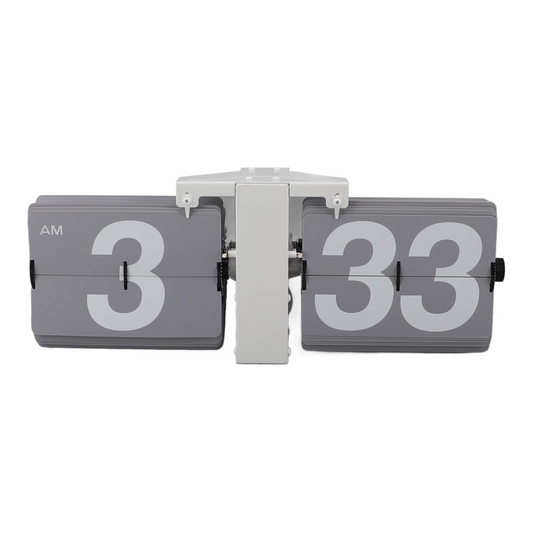 Gray Wall Flip Clock