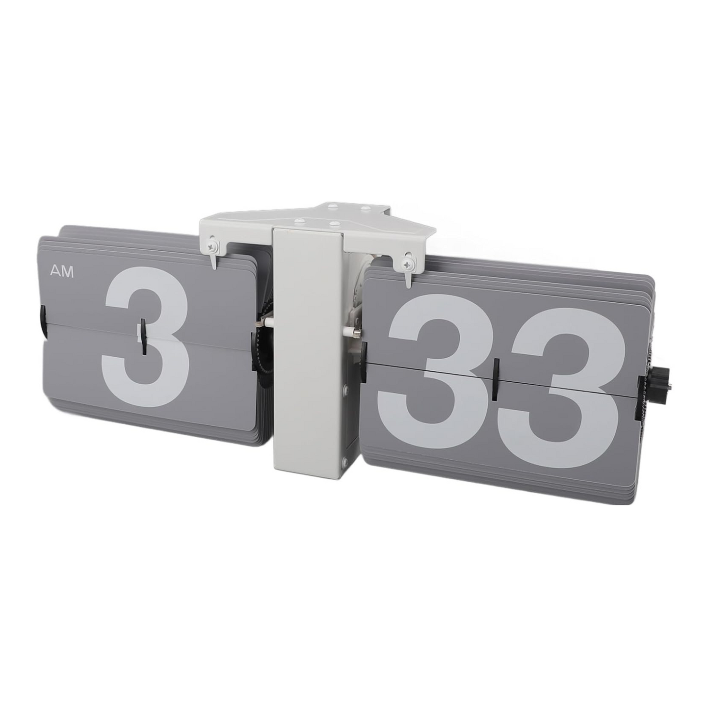 Gray Wall Flip Clock