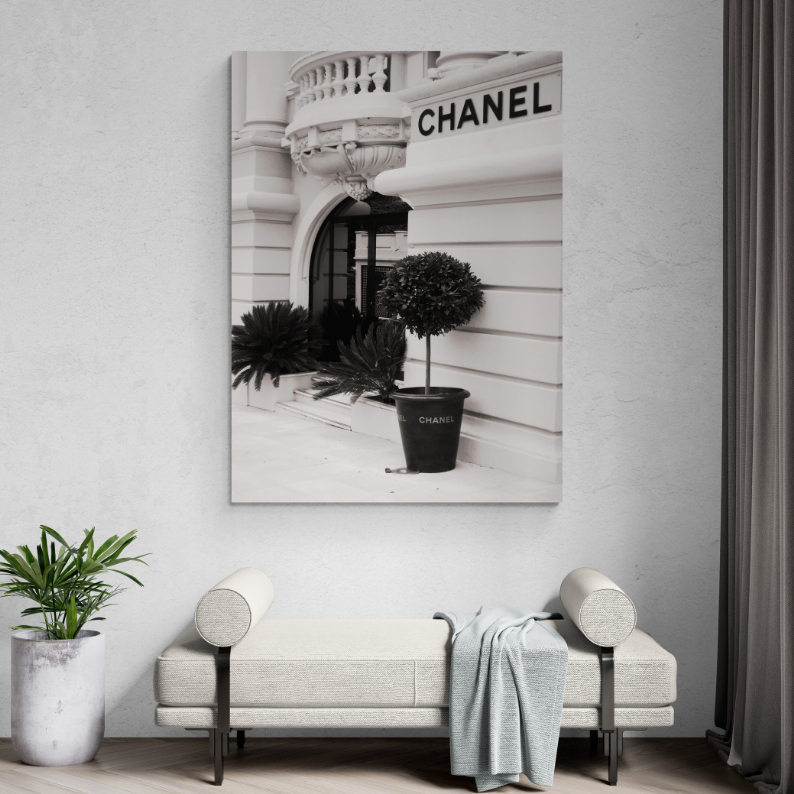 Chanel wall hot sale art