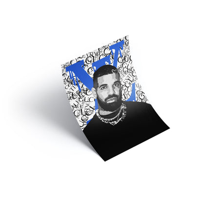 drake poster, drake posters, drake artwork , drake art , drake print , drake wall art , Drake canvas , drake canvas art 