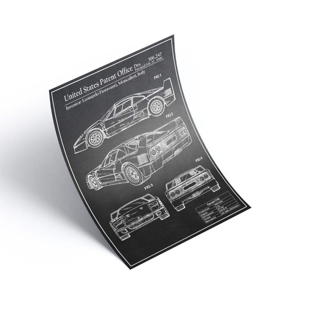 Ferrari F40 Patent