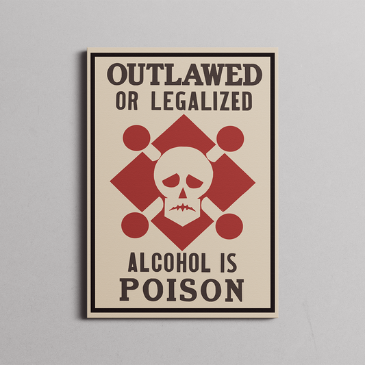 Vintage "Alcohol is Poison"