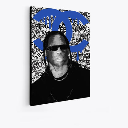 travis Scott art , Travis Scott poster , travis scott artwork , travis scott painting, travis scott wall art, travis scott canvas , travis scott canvas art 