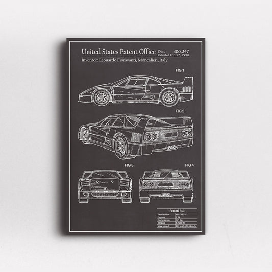 Ferrari F40 Patent