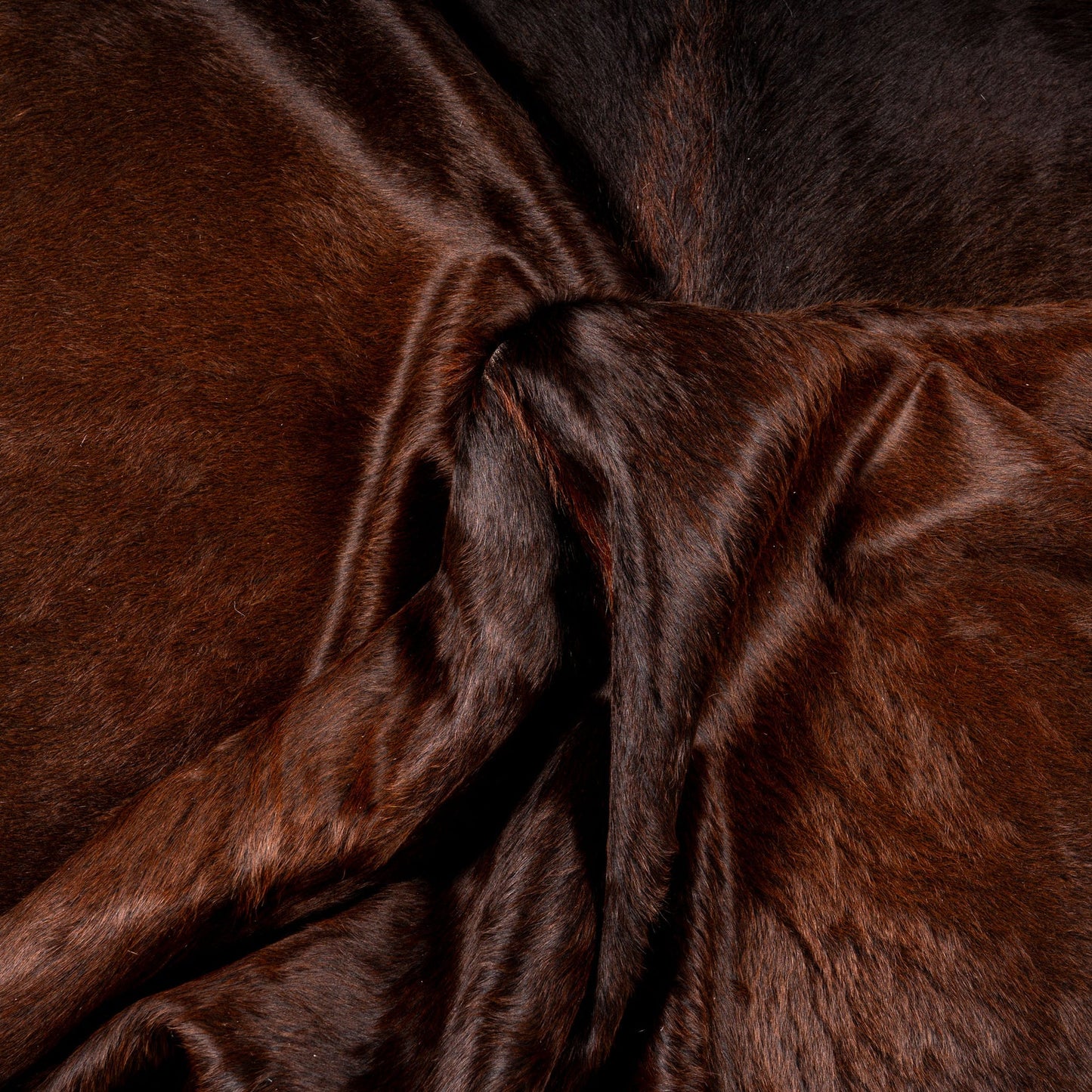 Total brown cowhide rug