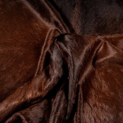 Total brown cowhide rug