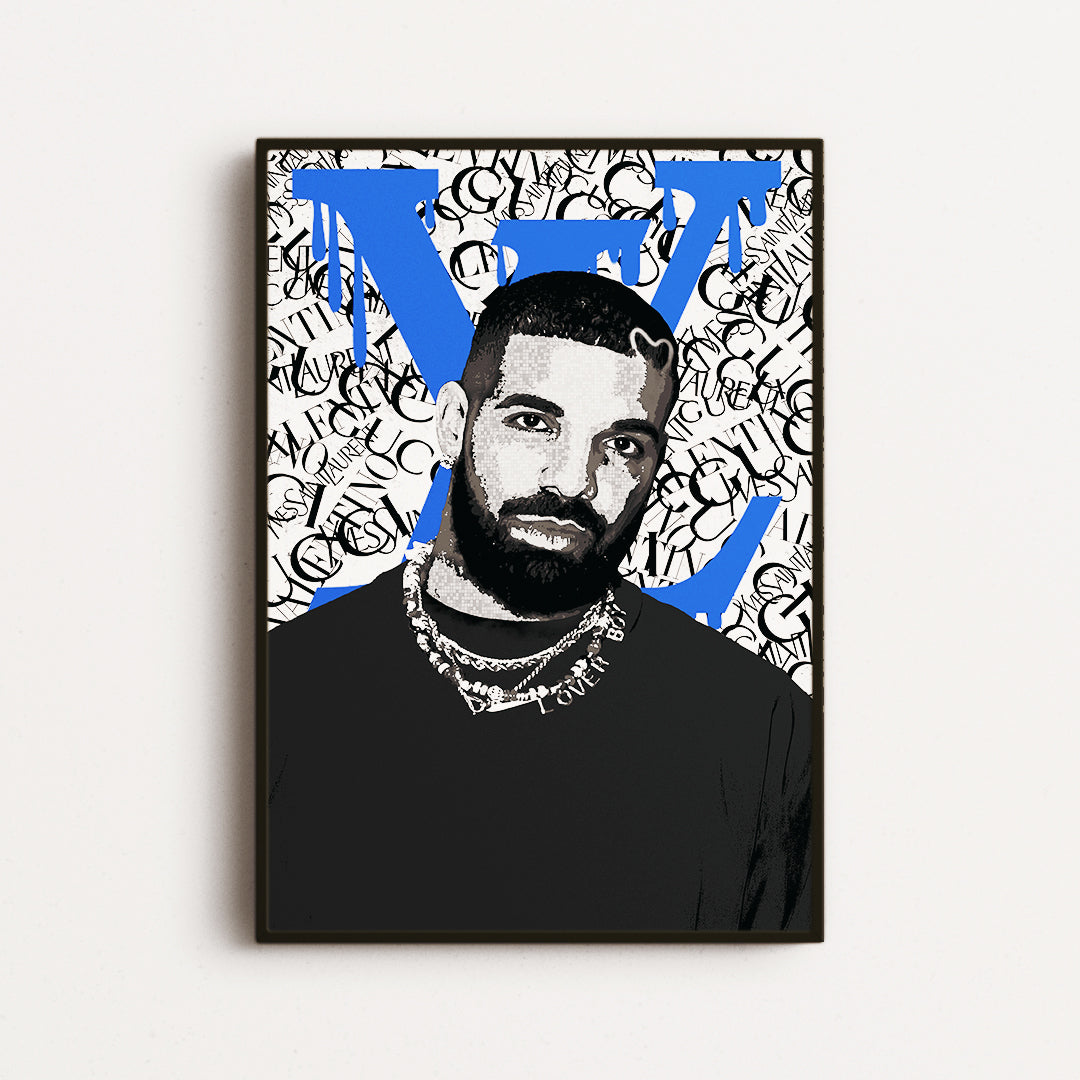 drake poster, drake posters, drake artwork , drake art , drake print , drake wall art , Drake canvas , drake canvas art 