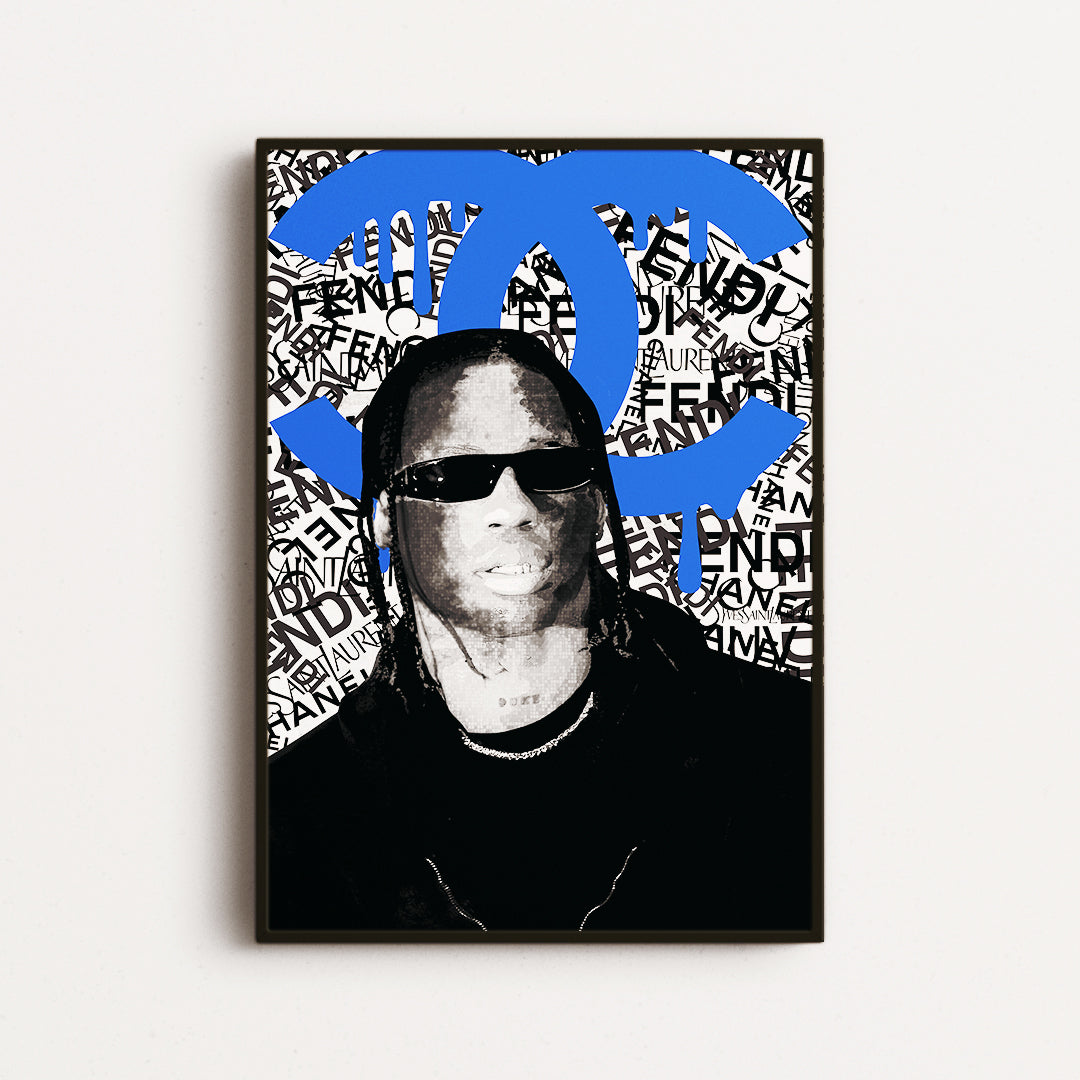 travis Scott art , Travis Scott poster , travis scott artwork , travis scott painting, travis scott wall art, travis scott canvas , travis scott canvas art 