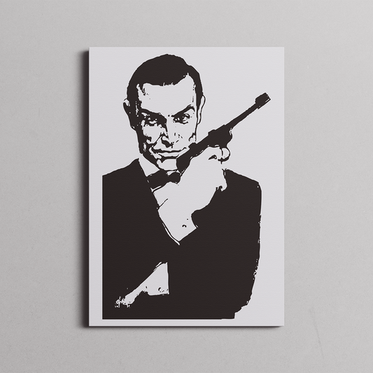 James Bond Movie Poster 007 drawing