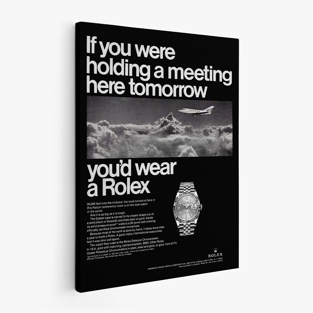 Rolex Datejust Vintage Poster - Rolex Poster and Canvas