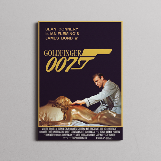 Sean Connery 007 Goldfinger Movie Poster