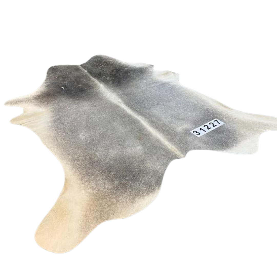 Grey cowhide rug