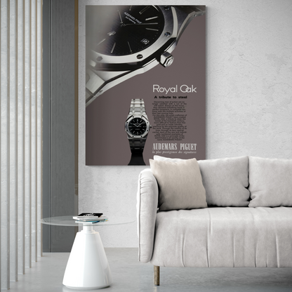 Audemars Piguet wall art, Audemars Piguet vintage poster, Framed poster