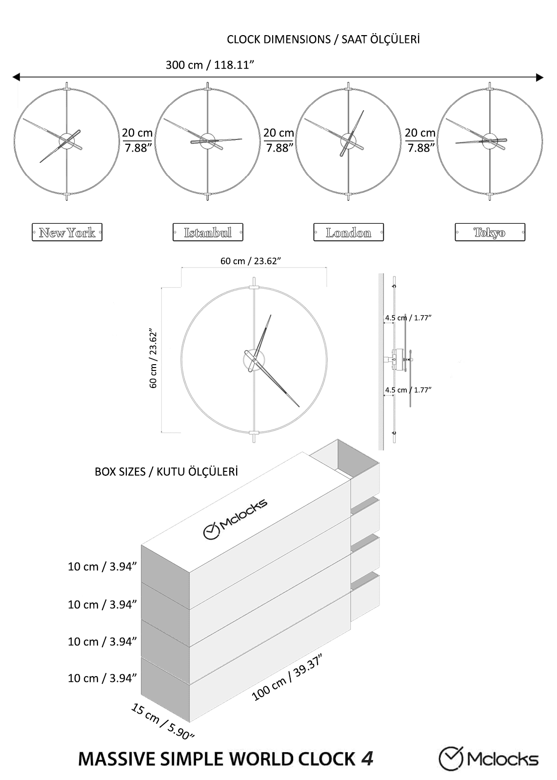 Simple World Clocks