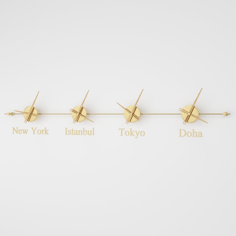 analog wall clock world clock 