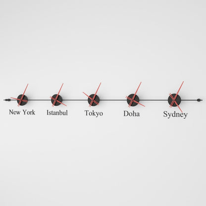 analog wall clock world clock 