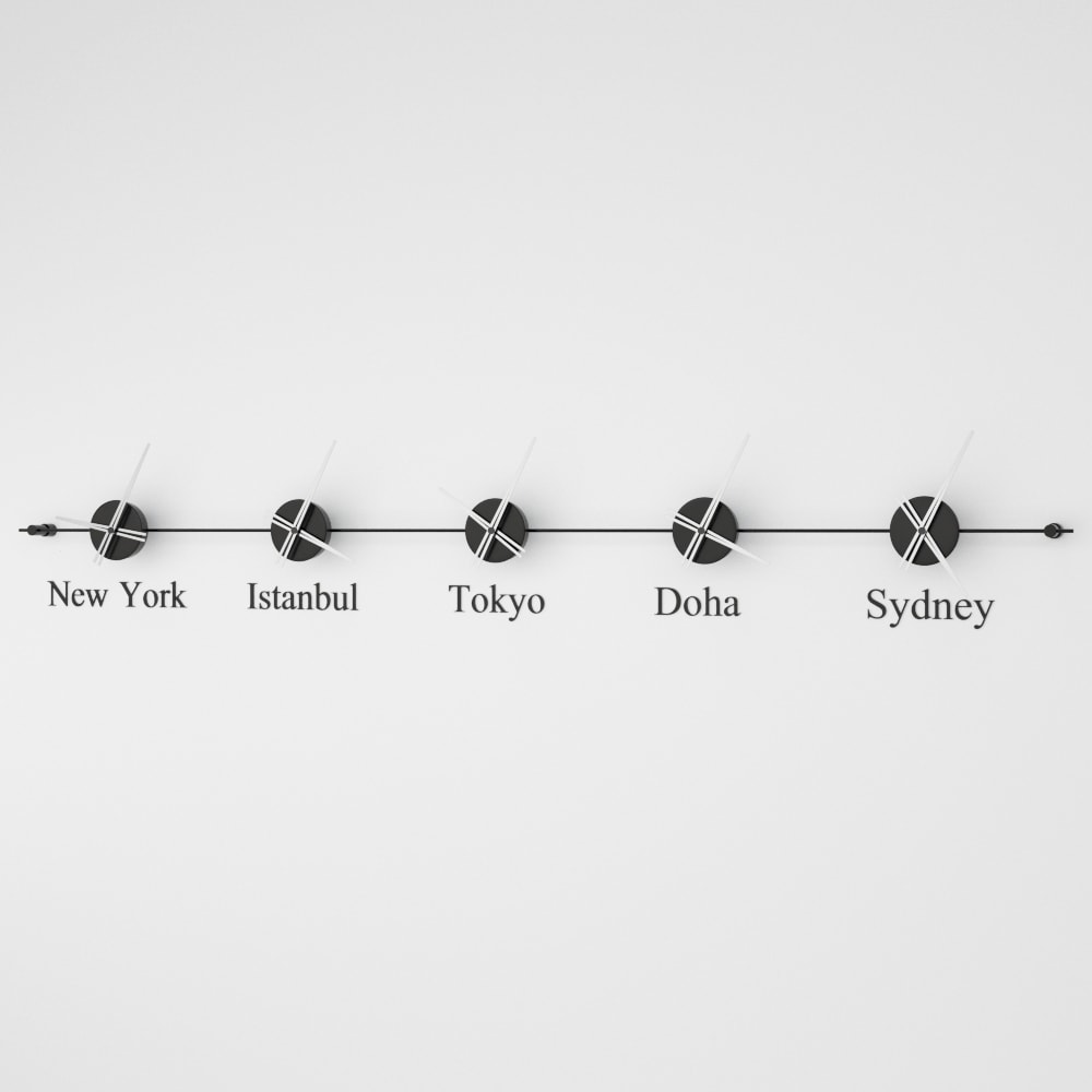 analog wall clock world clock order