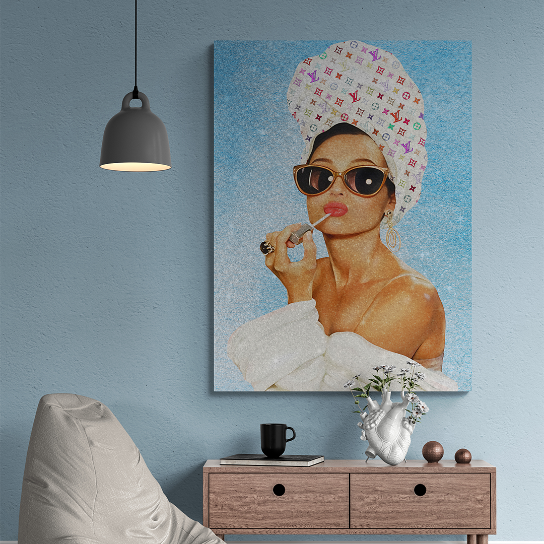 Audrey Hepburn wall art, Audrey Hepburn poster, fashion art, fashion poster, modern pop art , modern art pop art,  luxury wall art, fashion wall art, glamour art ,Luxury wall painting, Fashion wall decor ,designer wall art canvas, luxury fashion poster, frontal