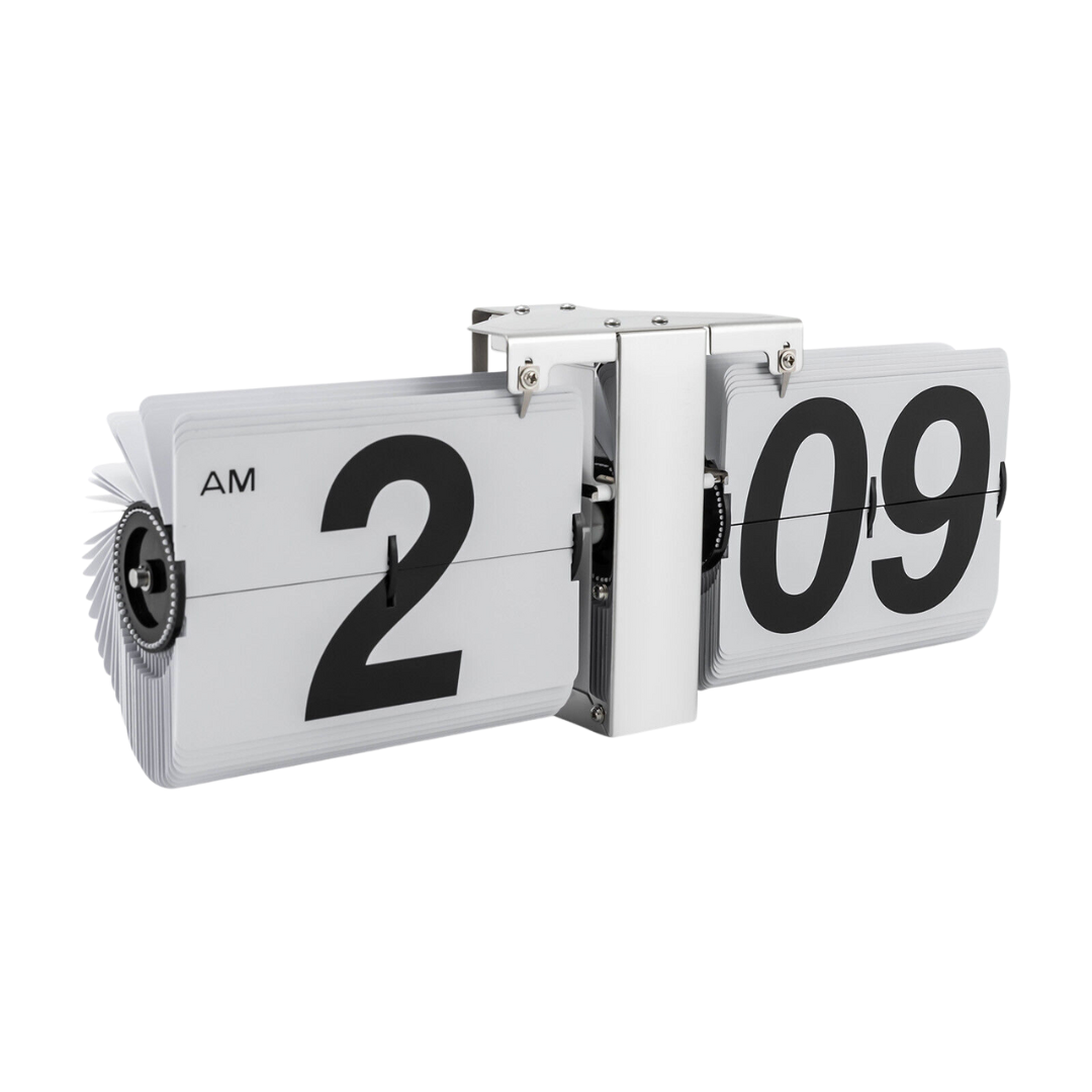 White Wall Flip Clock