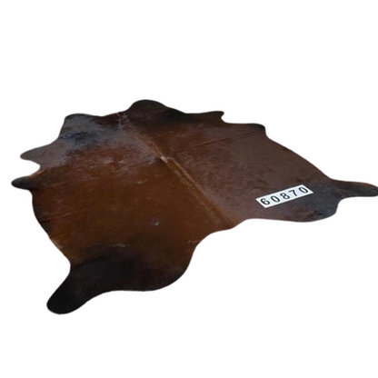 Total brown cowhide rug