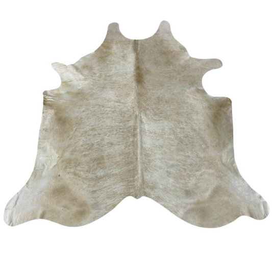 White cowhide rug