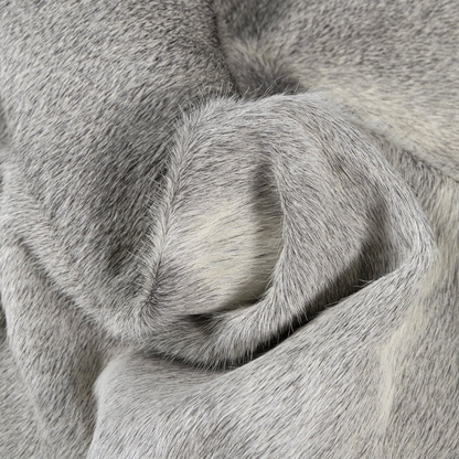 Grey cowhide rug