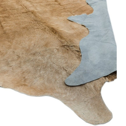 Palomino cowhide rug