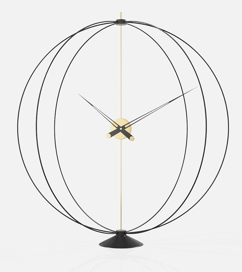 modern floor clock atom 35 inches