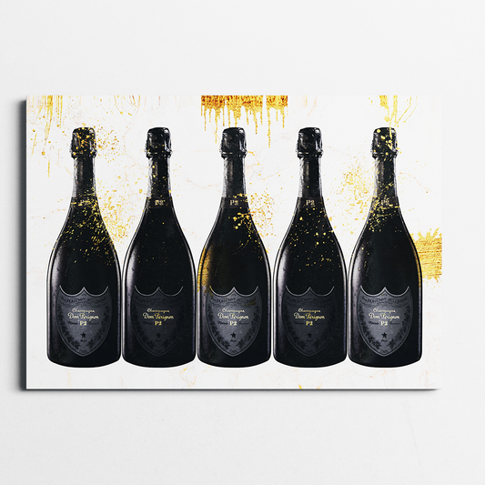 champagne painting, champagne art , champagne wall art ,champagne artwork, champagne bottle artwork , dom perignon art , dom perignon artwork , champagne wall decor, dom perignon poster, frontal