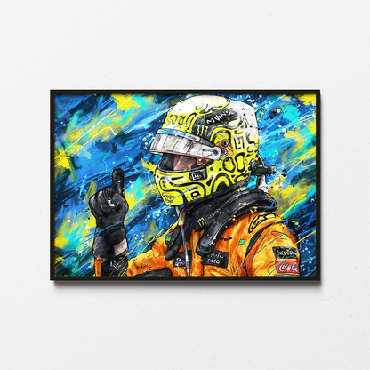 lando norris poster, lando norris art, lando norris wall art, lando norris painting, mclaren f1 art, mclaren f1 poster, mclaren wall art, mclaren art, formula one posters, formula 1 grand prix posters, f1 poster, f1 wall art ,formula one wall art