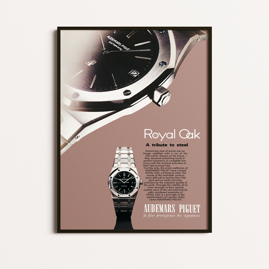 Audemars Royal Oak Vintage Poster Discover Unique Ads and Wall Art