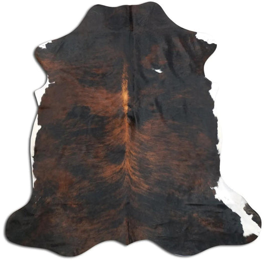 Brown cowhide rug