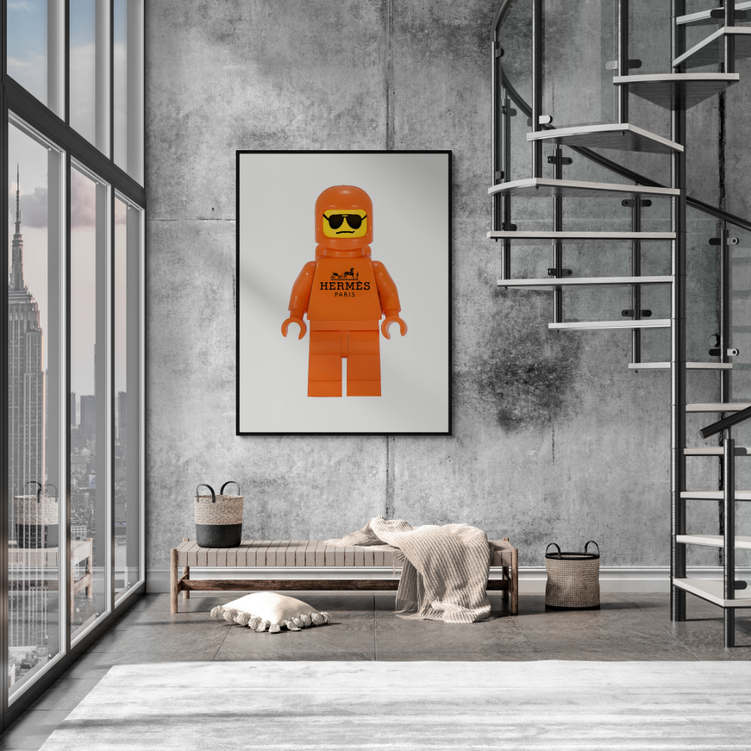 hermes wall art, hermes poster, hermes print, fashion art, fashion poster, modern pop art , modern art pop art, hypebeast posters, luxury wall art, fashion wall art, Hype beast art, hypebeast wall art , glamour art , hypebeast painting, frontal